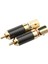 Hifi Rca Konektörü 10MM Karbon Fiber Altın Kaplama Lotus Fiş Hoparlör Terminali Ses Güç Subwoofer Amplifikatör (Yurt Dışından) 5
