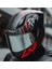 Rapıd 2 Race Raven Mat Siyah-Kırmızı Kapalı Motosiklet Kaskı Gri Camlı 1