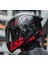 Rapıd 2 Race Raven Mat Siyah-Kırmızı Kapalı Motosiklet Kaskı Gri Camlı 3