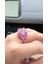 Ithal Kare Pembe Fancy Buz Kesim Bombi Gümüş Yüzük 3