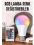 LED Ampul Enerji Dostu Rgb Işıklı 100W LED Işık 1
