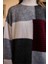 Bordo Gri Patchwork Kazak 4