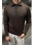 Erkek Standart Fit Normal Kesim Polo Yaka Triko Kazak 3