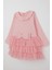 Kız Çocuk Uzun Kollu Elbise Kat Kat Tüllü Fiyonklu 1.5-5 Yaş, Pembe 3