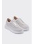 Lady Açık Gri Süet Deri Bağcıksız Kadın Sneaker 2