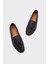 Aroya Siyah Deri Kadın Loafer 3