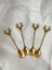 Bb-4 Adet Gold Altın Geyik Figürlü Kaşık 14 cm Yılbaşı Noel Çay Kahve Tatlı Baharat Kaşığı 3