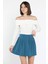 Kadın Likralı Pileli Şort Etek 1