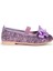 Panı Fiyonk Lastikli Kız Çocuk Babet Ayakkabı Lila 4