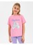 G Graphic Tee T-Shirt Büyük Kız Çocuk Pembe Tshirt SK2510019-610 2