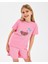 G Graphıc Tee T-Shirt Büyük Kız Çocuk Pembe Tshirt SK2510132-610 2