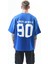 Erkek Ninety Baskılı Oversize T-Shirt Saks 1