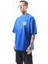 Erkek Ninety Baskılı Oversize T-Shirt Saks 3