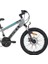 Cooper Çocuk Bisikleti 30 cm Md 24 Jant 21 Vites Açık Gri Siyah Mavi 2