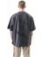 Erkek Hand Baskılı Oversize T-Shirt Füme 1