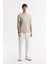 Erkek Vizon Bisiklet Yaka Baskılı Shoft Touch Flamlı T-Shirt A51Y1106 5
