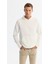 Erkek Ekru Kapüşonlu Baskılı Elastan Sweatshirt A42y1332 8