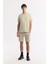 Erkek Bej Regular Fit Bisiklet Yaka Baskılı Bi Stretch İnterlok T-Shirt A51Y1131 6