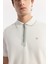 Erkek Ekru Polo Yaka Bi Stretch Baskılı Interlok T-shirt A51y1007 3