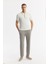 Erkek Ekru Regular Fit Polo Yaka Dokulu Rayon Triko T-shirt A51y5165 4