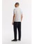 Erkek Gri Regular Fit Apaj Yaka Enine Çizgili Jakarlı T-shirt A51Y1145 4