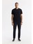 Erkek Siyah Bisiklet Yaka Baskılı Bi Stretch Interlok T-shirt A51y1166 7
