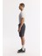 Erkek Antrasit Beli Lastikli Gofreli Bi-Stretch Relaxed Fit Şort A51Y3652 2