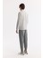 Erkek Gri Bisiklet Yaka Baskılı Bi Stretch Interlok Sweatshirt A51y1204 4