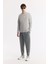 Erkek Gri Bisiklet Yaka Baskılı Bi Stretch Interlok Sweatshirt A51y1204 5
