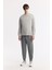 Erkek Gri Bisiklet Yaka Baskılı Bi Stretch Interlok Sweatshirt A51y1204 6