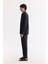 Erkek Siyah Oversize Fit Alttan Britli Yaka Modal Karışımlı Rahat Kesim Gömlek A51y2168 3