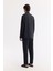 Erkek Siyah Oversize Fit Alttan Britli Yaka Modal Karışımlı Rahat Kesim Gömlek A51y2168 4