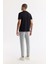 Erkek Siyah Regular Fit Bisiklet Yaka Reflektörlü Bi Stretch İnterlok T-Shirt A51Y1037 5