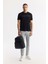 Erkek Siyah Regular Fit Bisiklet Yaka Reflektörlü Bi Stretch İnterlok T-Shirt A51Y1037 8