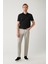 Erkek Taş Klasik Bel Armürlü Karışımlı 5 Cep Perge Slim Fit Pantolon A41Y3071 1