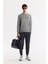 Erkek Gri Bisiklet Yaka Baskılı Bi Stretch Interlok Sweatshirt A51y1208 7
