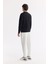 Erkek Siyah Bisiklet Yaka Baskılı Bi Stretch Interlok Sweatshirt A51y1208 5