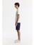 Erkek Ekru Bisiklet Yaka Baskılı Bi Stretch Interlok T-shirt A51y1044 4