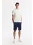 Erkek Ekru Bisiklet Yaka Baskılı Bi Stretch Interlok T-shirt A51y1044 6