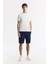Erkek Ekru Bisiklet Yaka Baskılı Bi Stretch Interlok T-shirt A51y1044 7
