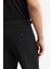 Erkek Siyah Carrot Fit Klasik Bel Pileli Apolet Detaylı Pantolon A51y3026 6