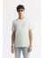 Erkek Su Yeşili Bisiklet Yaka Baskılı Bi Stretch Interlok T-shirt A51y1044 1
