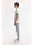 Erkek Su Yeşili Bisiklet Yaka Baskılı Bi Stretch Interlok T-shirt A51y1044 4