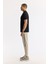 Erkek Siyah Bisiklet Yaka Baskılı Bi Stretch Interlok T-shirt A51y1044 4
