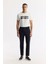 Erkek Siyah Slim Fit Beli Lastikli Bi Stretch Kumaş Pantolon A51y3077 1