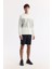 Erkek Ekru Bisiklet Yaka Baskılı Bi Stretch Interlok Sweatshirt A51y1227 6
