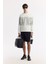 Erkek Ekru Bisiklet Yaka Baskılı Bi Stretch Interlok Sweatshirt A51y1227 8