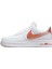 Air Force 1 '07 Jumbo Swoosh Leather Deri Erkek Spor Ayakkabı Beyaz Turuncu 1