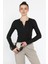 Kadın Yarım Fermuarlı Crop Body Bluz 1