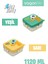 Lunch Box 1120 ml (Sızdırmaz,karışmaz Üç Bölmeli) Sos Kaseli Yeni Nesil Sefer TASI-FFLBOX10082 5